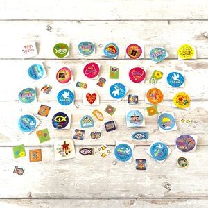 Jesus Loves You Kids Easter Christian Faith Sticker Bundle Lot 50pc Count NEW